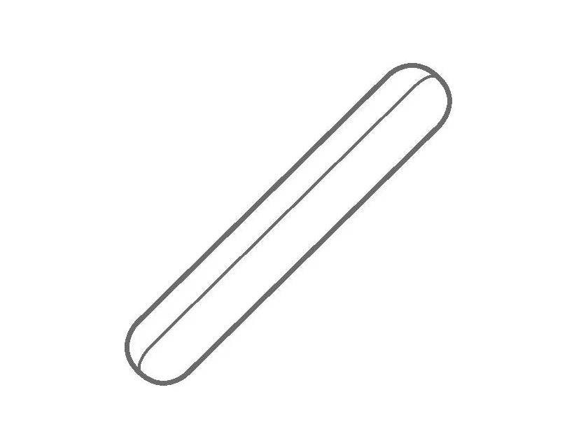 Barra lisa recubierto de ptfe 6x20