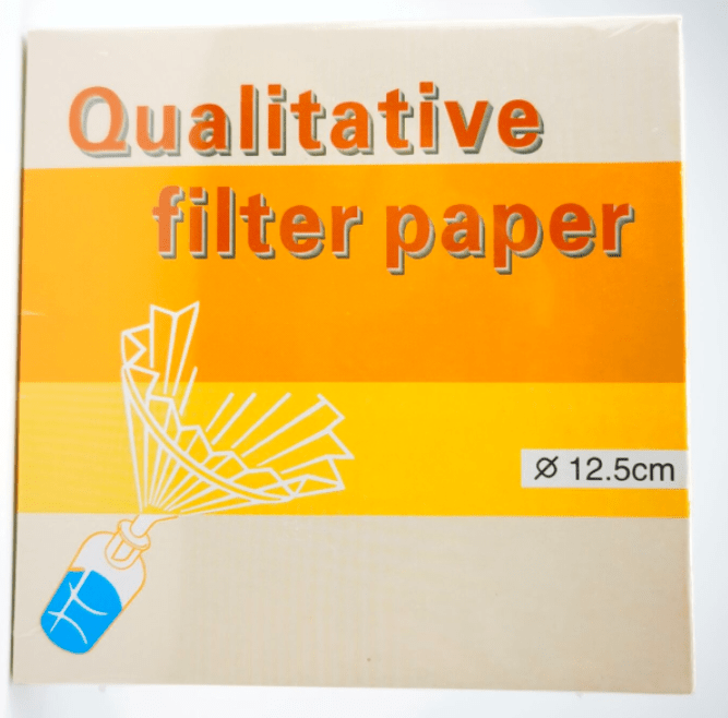 papel filtro de N 102 papel cualitativo, velocidad media, diametro 12,5(100 und)