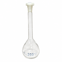 Matraz aforado o volumetrico 200 ml, CLASE A, vidrio borosilicato 3.3