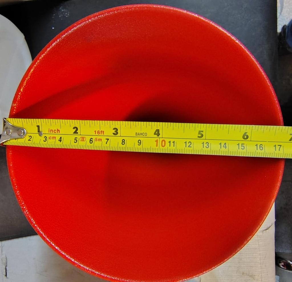 Cono de aluminio para ensayo de densidades con frasco plastico