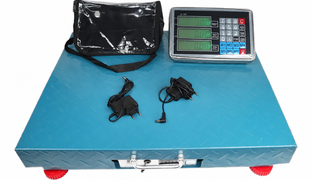 Balanza industrial inalambrica 500kg-50g Pantalla Lcd Plataforma de Ace 50x60cm