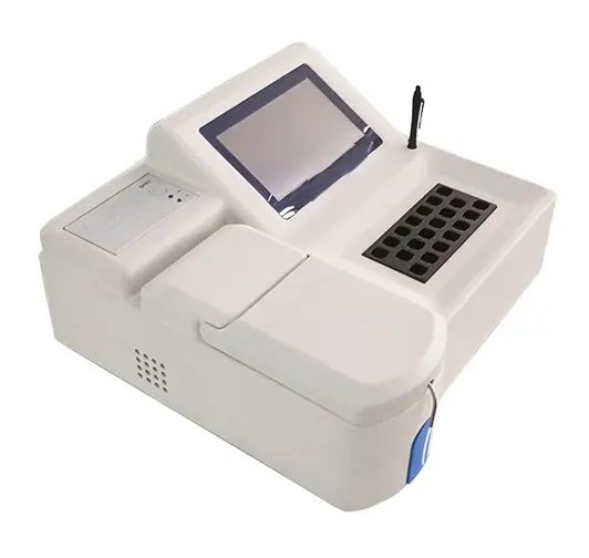 Analizador químico semiautomático longitud de onda 340/405/450/510/546/578/630 nm temperatura 25/30/37 °C
