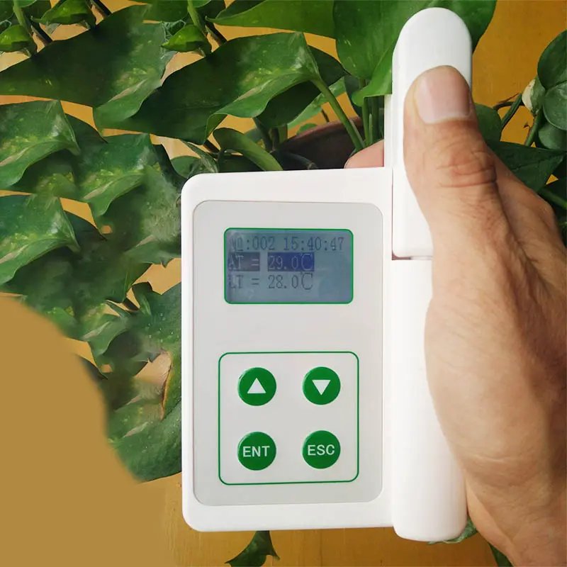Medidor de diferencia de temperatura foliar rango 0 °C–60 °C