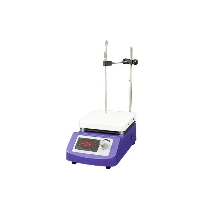 Agitador magnetico de placa calefactora 0–2000 rpm