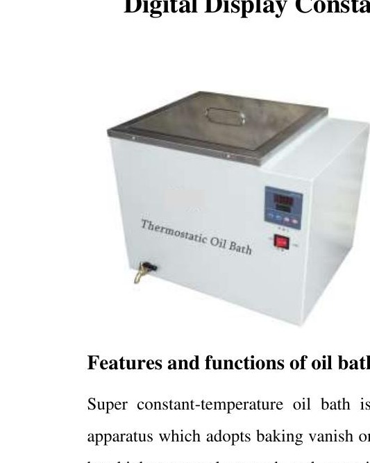 Bano de aceite 23 lts, Espacio de trabajo: 300*300*280mm3, 110/220V, 50/60Hz