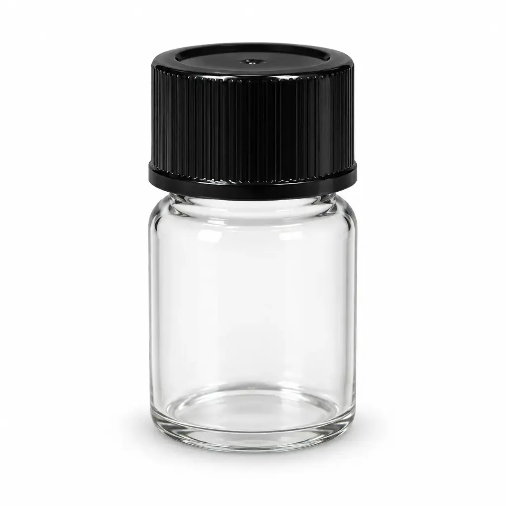 Vial de Vidrio 7ml (100pcs/pk) con tapa rosca, BellVialWSC-7ml