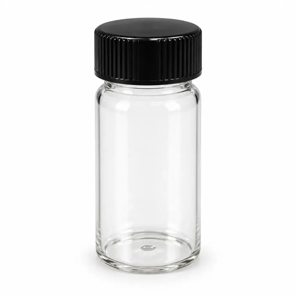 Vial de Vidrio 20ml (100pcs/pk) con tapa rosca, BellVialWSC-20ml