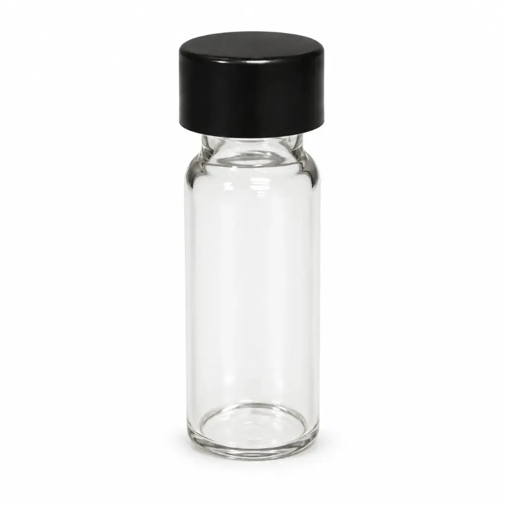 Vial de Vidrio transparente 2ml (12 X 32 MM) - (100pcs/pk) con tapa rosca