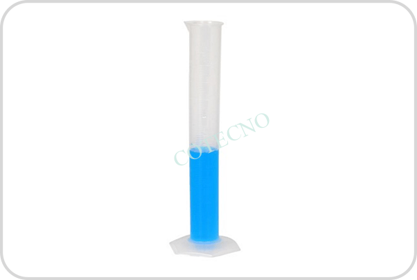 Probeta de plastico, base hexagonal 100ml, . CH
