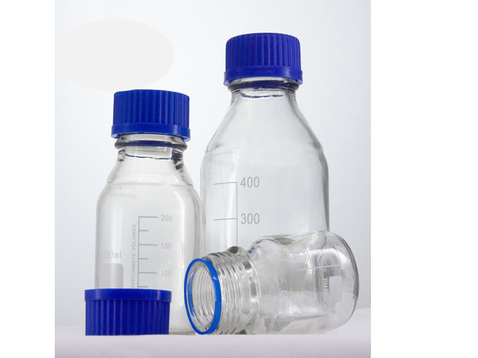 Frasco de reactivo con tapa rosca azul 1000ml, BellVid-RFrascoCTRA-1000