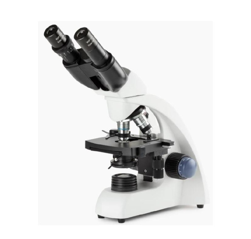 Microscopio,cabezalbinocularsincompensacion,OcularWF10X.Obj acromatico4×,10×,40×