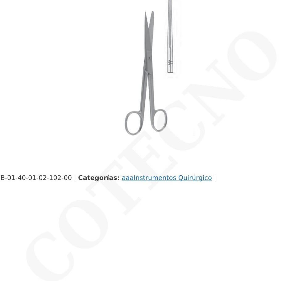 Tijera Mayo 16cm str Acero inox 410 Doble proteccion
