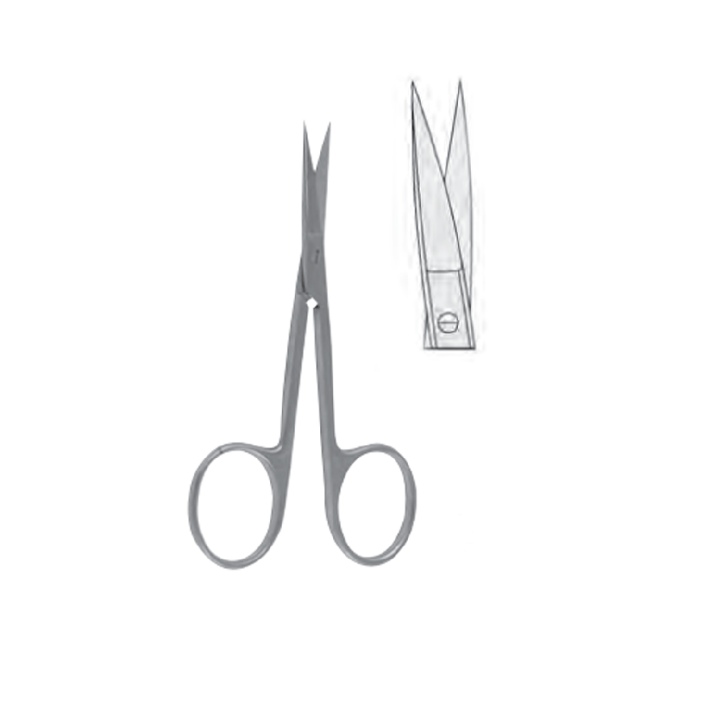 Tijera iris 4.5 't.c acero inox 420 doble proteccion