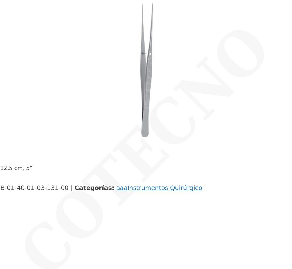 Pinza Semken 5 ' para vendajes Acero inox 302