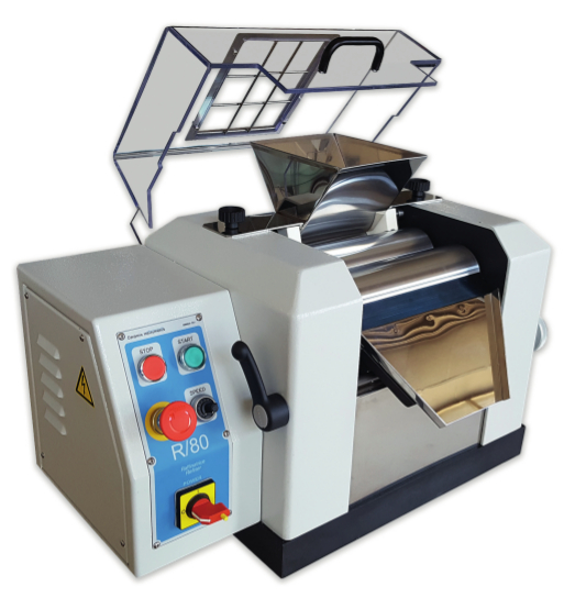 Refinador de laboratorio de 3 rodillos