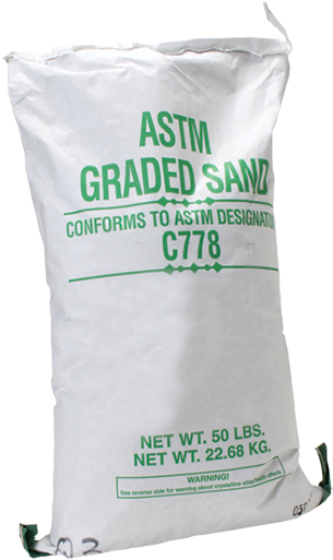 Arena de prueba, Ottawa, bolsa de 50 libras (verde) ASTM C109