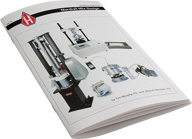 Folleto de diseño y pruebas de mezclas marshall