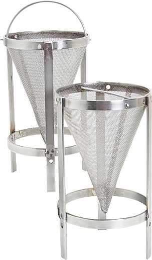 Extractor de reflujo de asfalto, 1000 g, cono de malla metalica, soporte para muestras de 500 g (juego de 2)