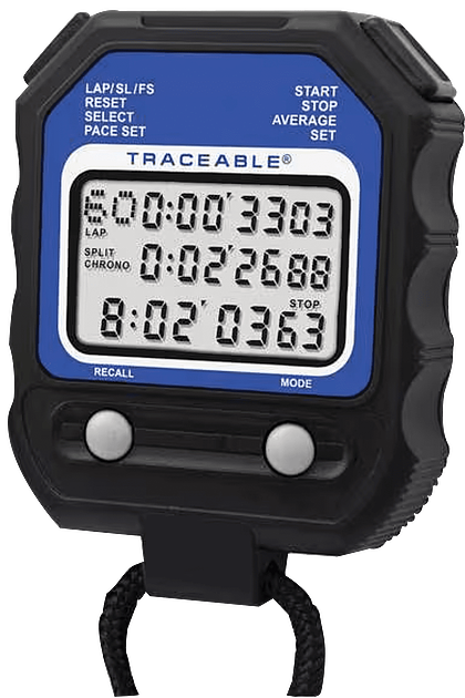 Cronometro digital, calibrado con 60 memorias