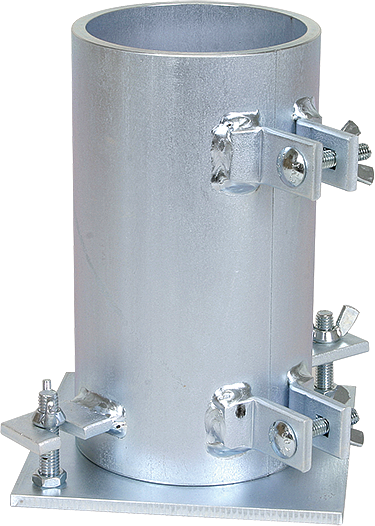 Molde cilindrico de hormigon, acero, 3" x 6" (76 x 152 mm), 1/4" (6 mm) de espesor de pared