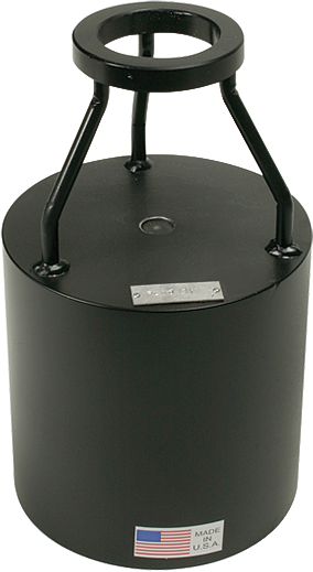 Yunque de calibracion para martillo de rebote de hormigon