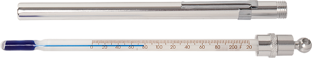 Termómetro de bolsillo – 12,7 cm de largo, -10 a 110 °C, 1° Div., sin mercurio