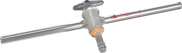 Llave de paso para aparato de retencion de agua