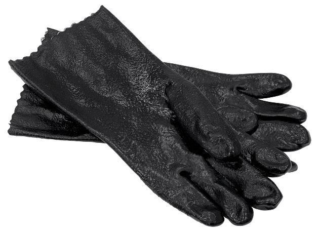 Guantes de PVC con acabado rugoso