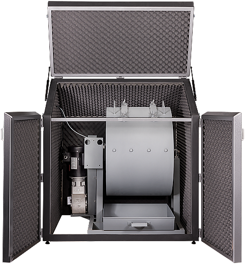 Cabina insonorizada para maquina de abrasion LA