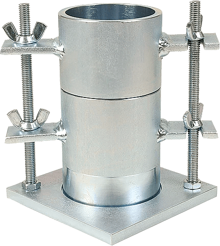 Molde dividido para compactación de suelos, 2,8"