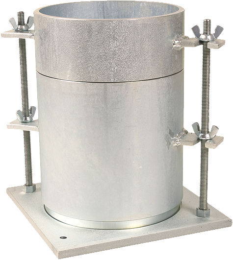 Molde CBR con base solida, 6"