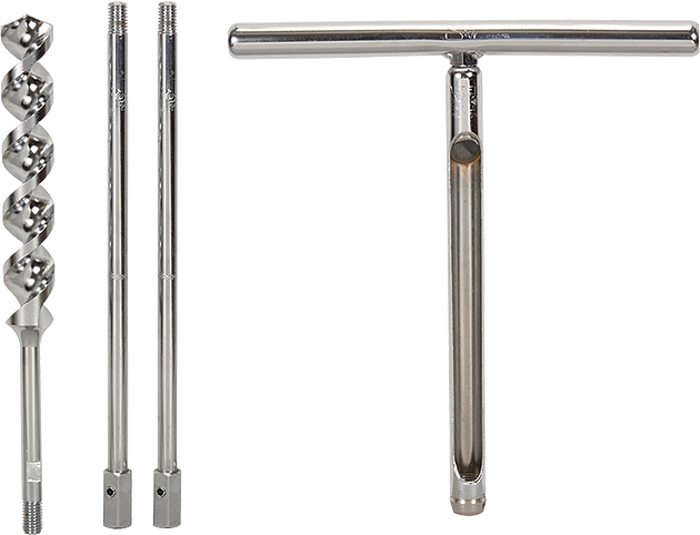 Juego de tubos de barrena para muestreo de suelo