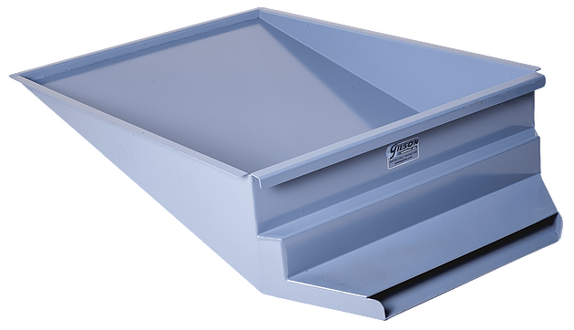 Bandeja de tolva inclinada