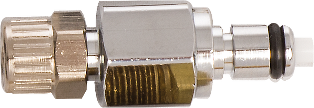 Quick valve coupling, .25"