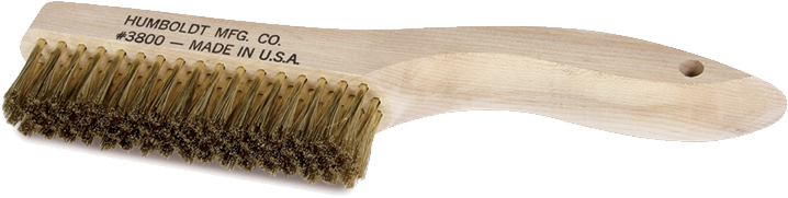 Cepillo de limpieza de moldes, mango de madera