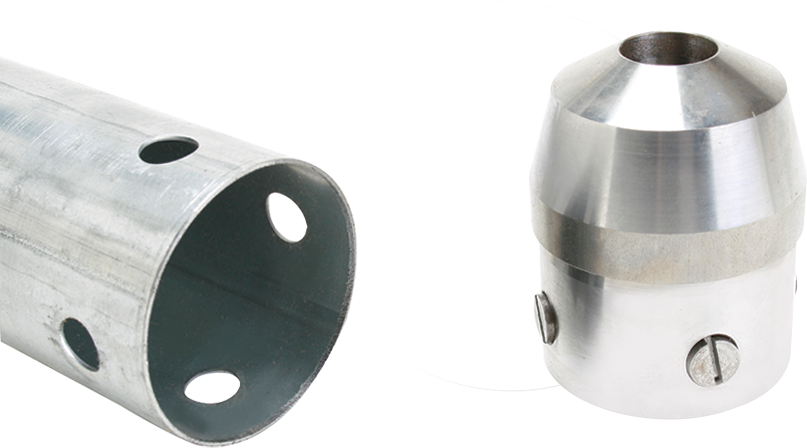 Cabezal de accionamiento de tubo Shelby, varilla E de 3''