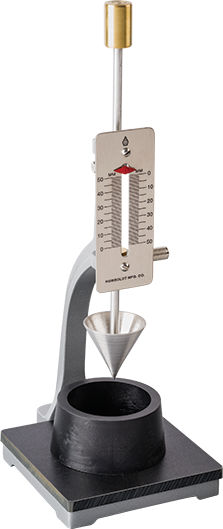 Penetrometro de cono Vicat, modificado, con conjunto de embolo (100G) y molde