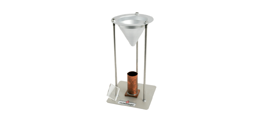 Aparato de contenido vacío, agregados finos