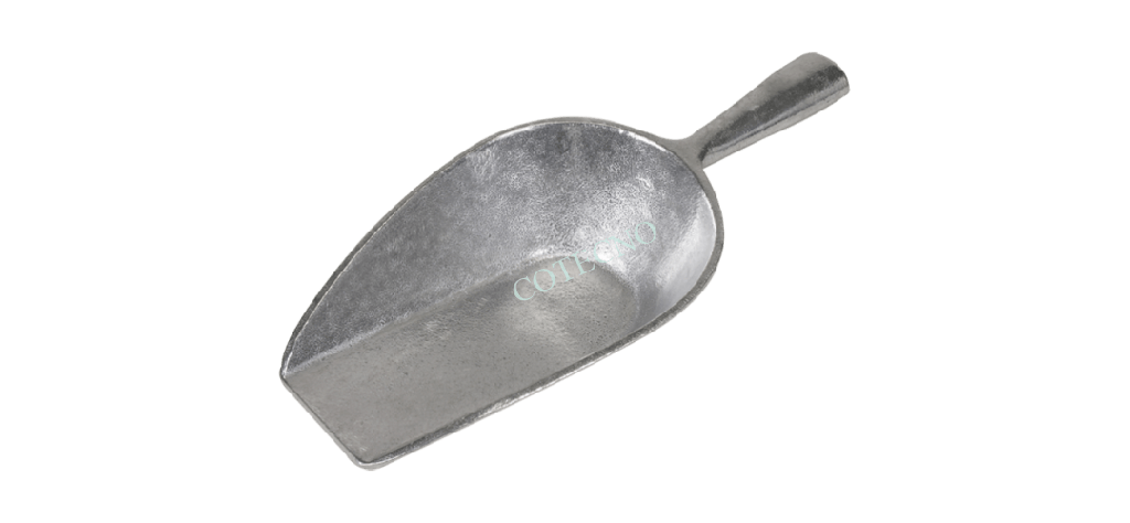 Cuchara, nariz plana, aluminio