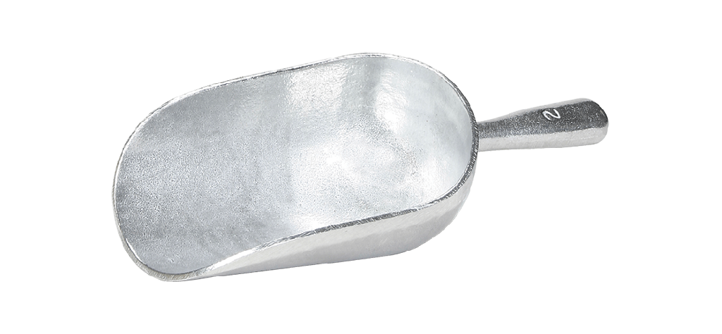Cuchara, de una sola pieza de aluminio