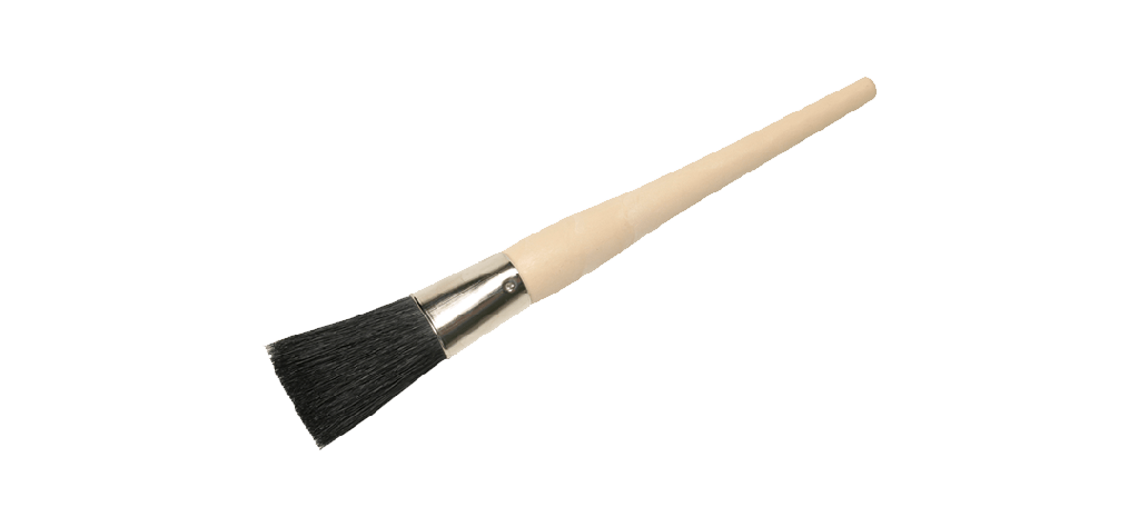 Cepillo de crin de caballo, forma ovalada