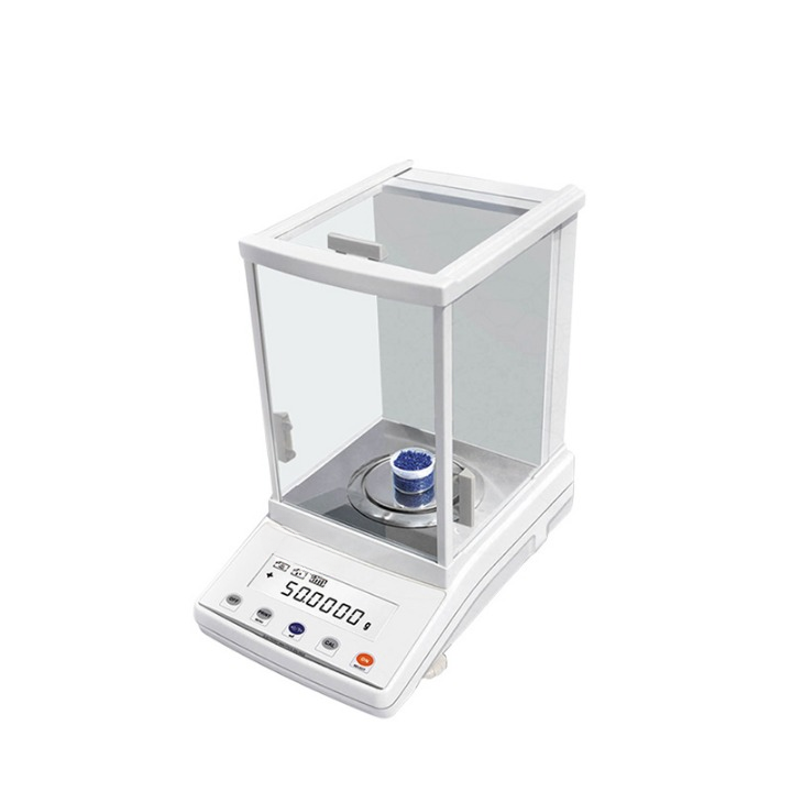 Balanza analítica electrónica con calibración interna