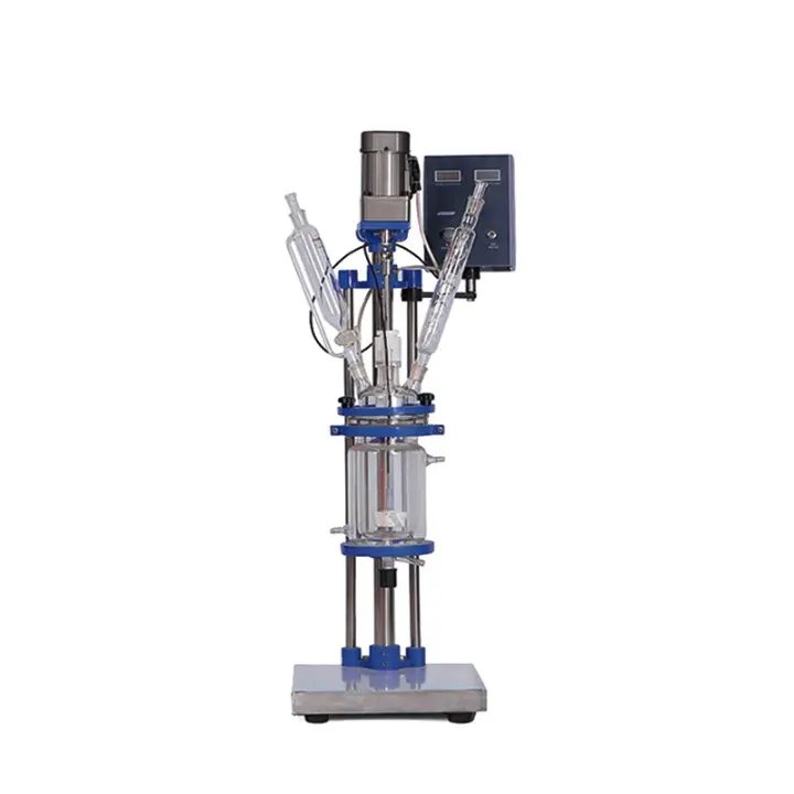 Reactor de vidrio con camisa
