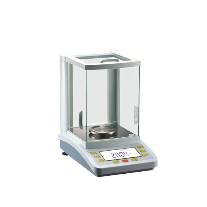 Balanza analítica electrónica con calibración interna
