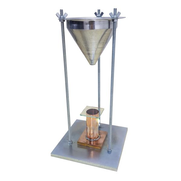 Aparato de angularidad de agregados finos