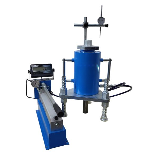 Aparato de prueba de extraccion de pernos de roca (anclajes de suelo)