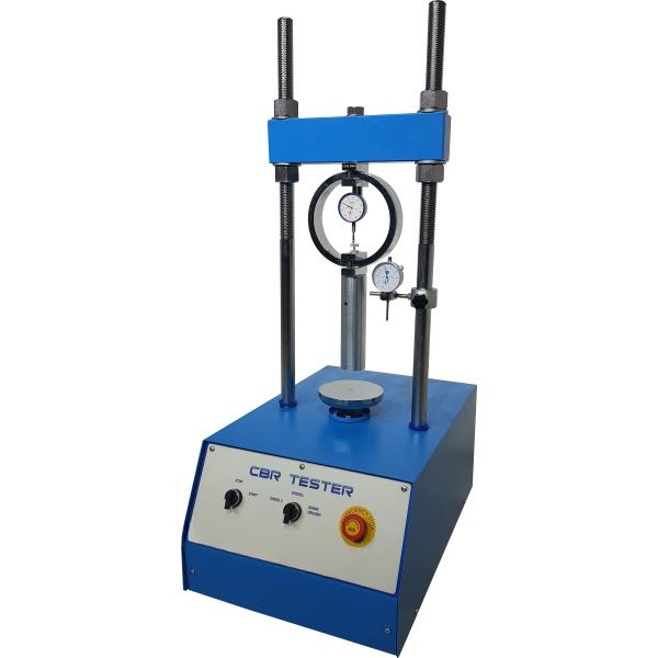 Maquina de ensayo CBR con anillo de carga