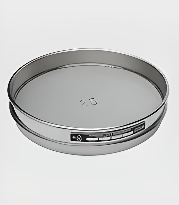 Tamiz, 8'' de diámetro, malla No.230 (63 µ), altura media, marco y malla de acero inoxidable