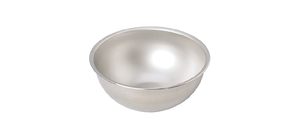 Tazón redondo para mezclar, acero inoxidable, 16 cuartos (13,9 L)