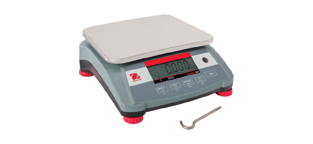 Bascula de mesa compacta ohaus ranger 3000, 15 kg x 0,5 g - 220 v 50/60 hz
